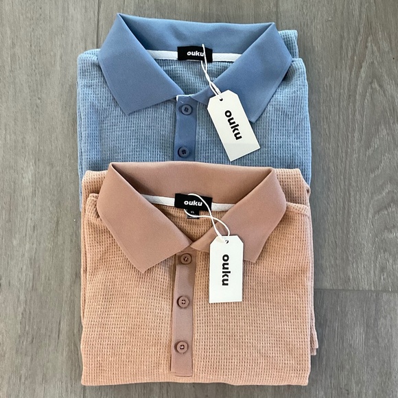 OUKU Two Polo Shirts Size Extra Large NEW - Picture 1 of 7